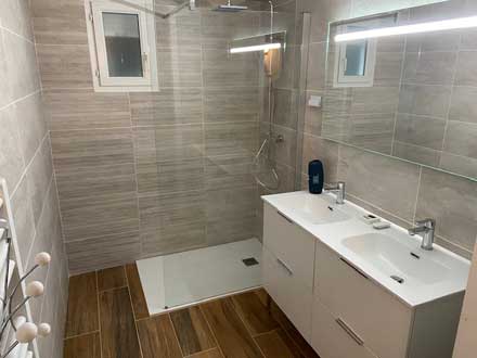 réalisation salle de bain